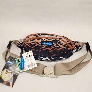 New KAVU Canvas Spectator Belt Bag Hip Fanny‎ Pack Mystic Range Print NWT